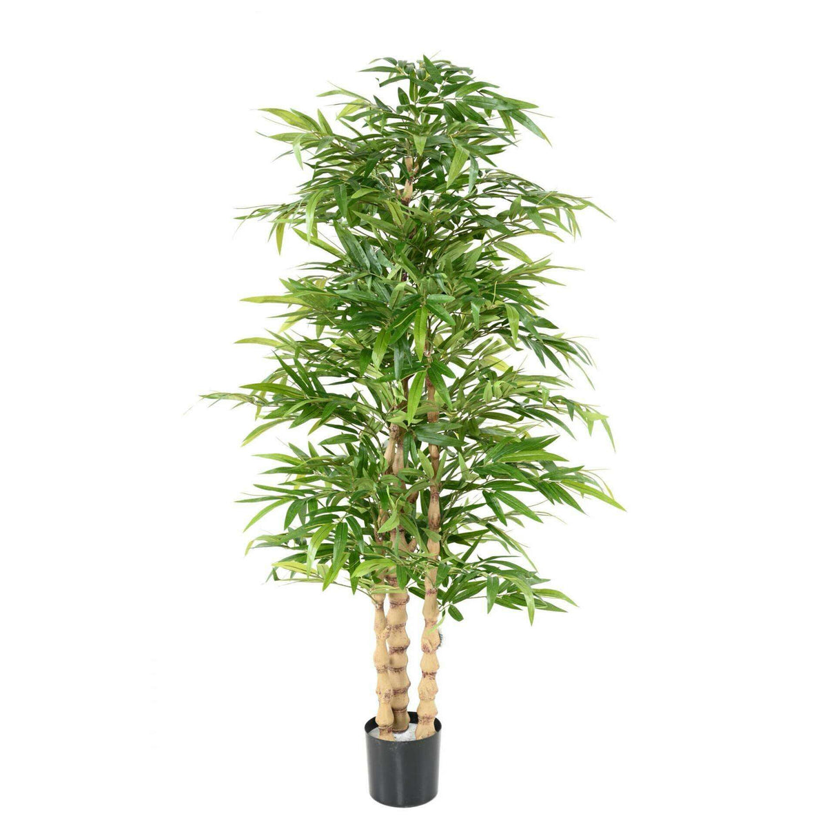 Bambou artificiel Bouddha - plante synthétique d'intérieur - H.190cm vert
