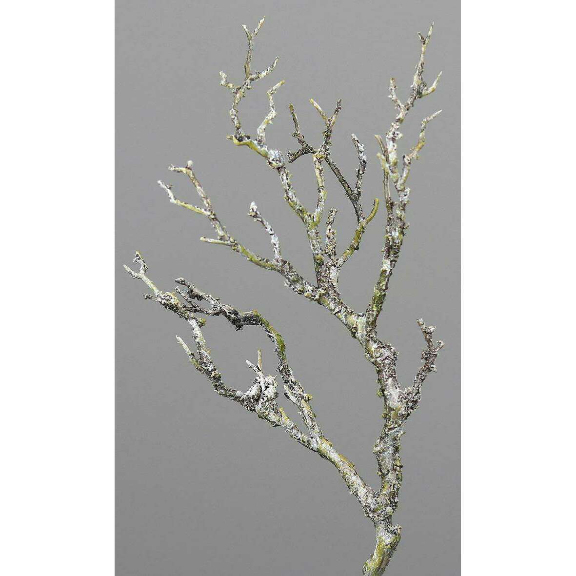 Branche artificielle bois avec mousse et lichen - décoration d'intérieur - H.30cm Q3