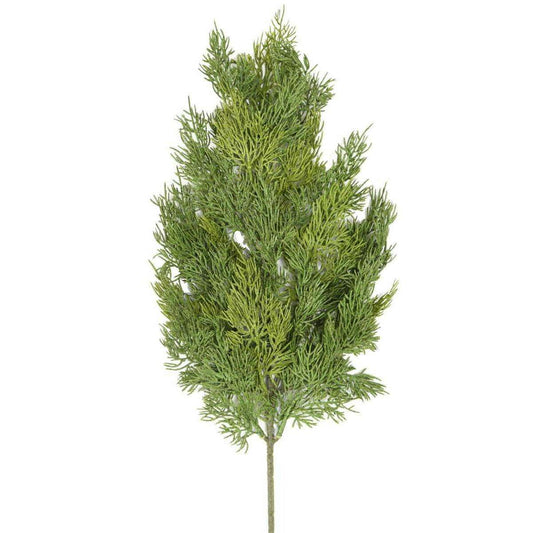 Branche artificielle de Cyprès - feuillage pour extérieur - H.66cm vert D1