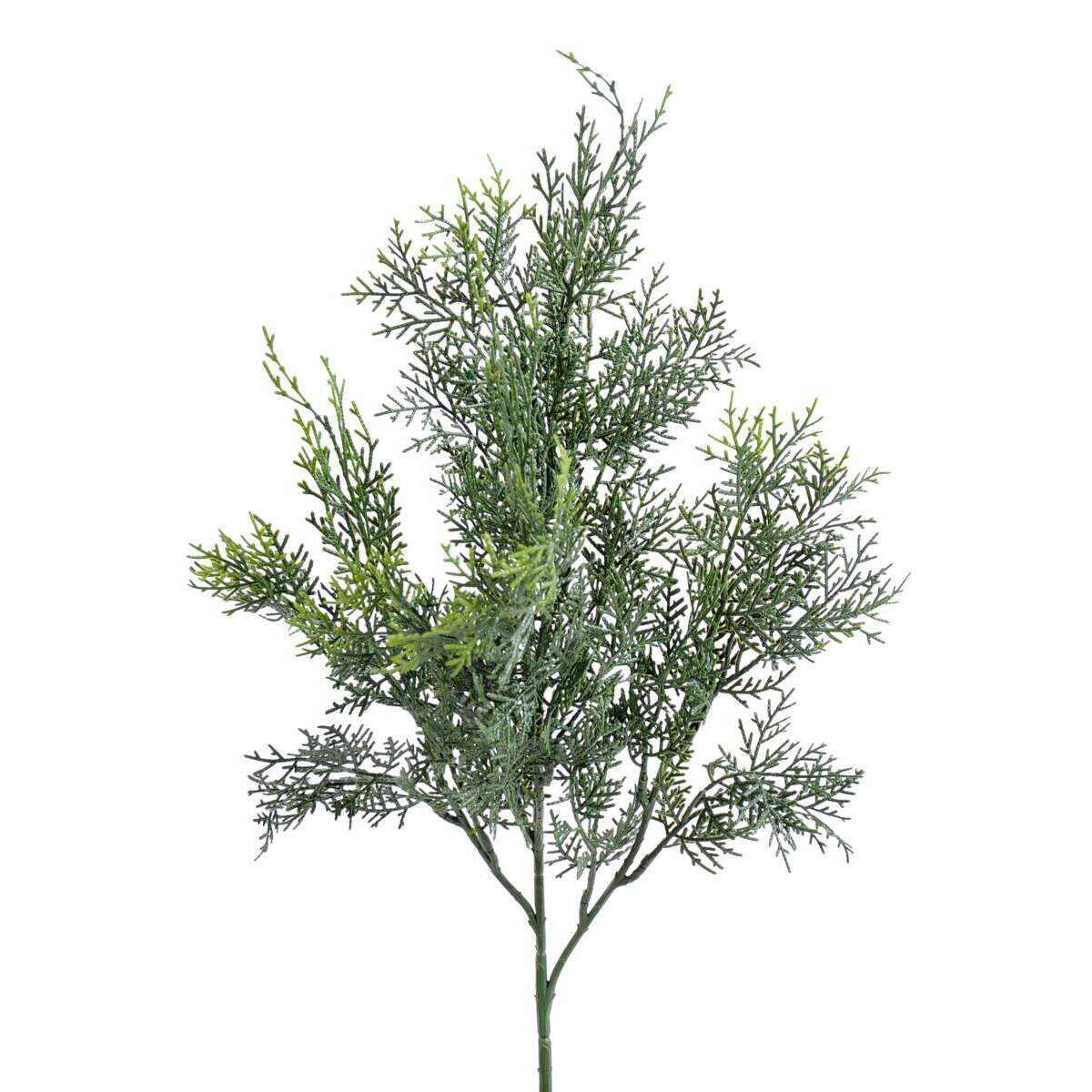 Branche artificielle de Cyprès Lawson - feuillage pour extérieur - H.55 cm vert - D1