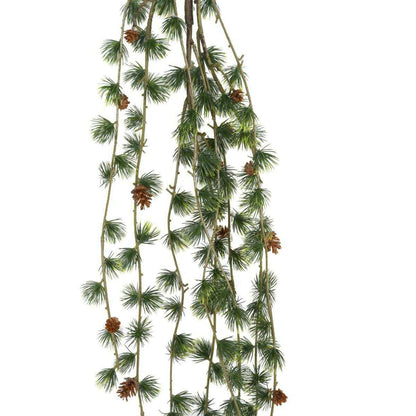 Branche artificielle de pin chute - décoration d'intérieur - H.147cm - chariot noel