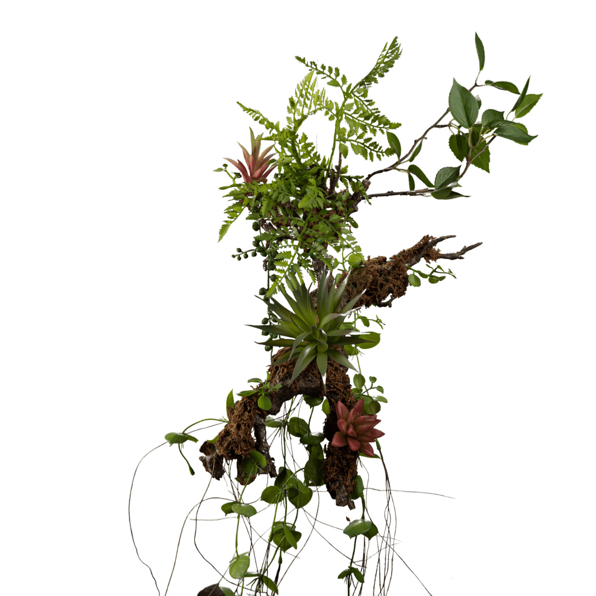 Branche artificielle Epiphyte à suspendre - suspension végétale - H.95cm S3