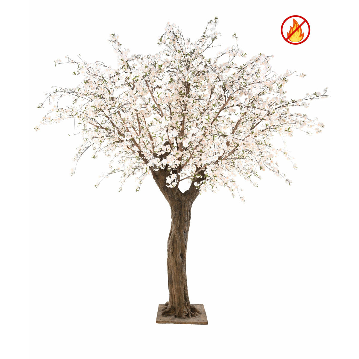 Cerisier en fleur artificiel géant 410cm  - Fire resistant - fleurs blanches