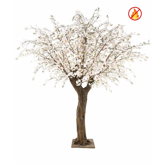 Cerisier en fleur artificiel géant 410cm  - Fire resistant - fleurs blanches