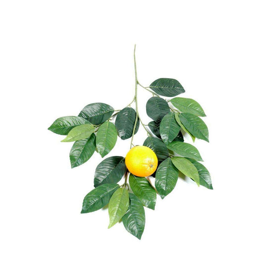Feuillage artificiel branche d'Oranger et fruit - décoration pour intérieur - H.60cm - K2