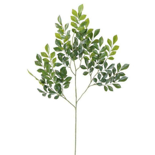 Feuillage artificiel Branche Murraye spray - composition florale - H.70cm vert - B2