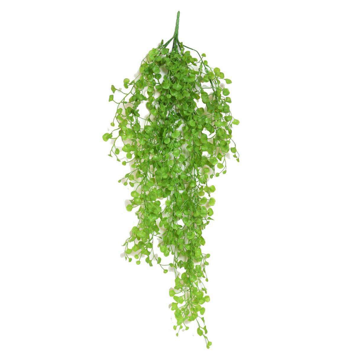 Feuillage artificiel chute de Dicondra medium - plante d'intérieur - H.85cm vert E3