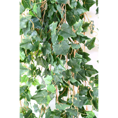 Feuillage artificiel chute de Lierre en piquet - 1039 feuilles artificielles - H.200cm vert - L6