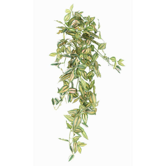 Feuillage artificiel chute de Tradescantia - plante d'intérieur - H.80cm vert N1