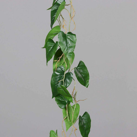 Feuillage artificiel Guirlande Anthurium - plante verte d'intérieur - H.115cm - Q2