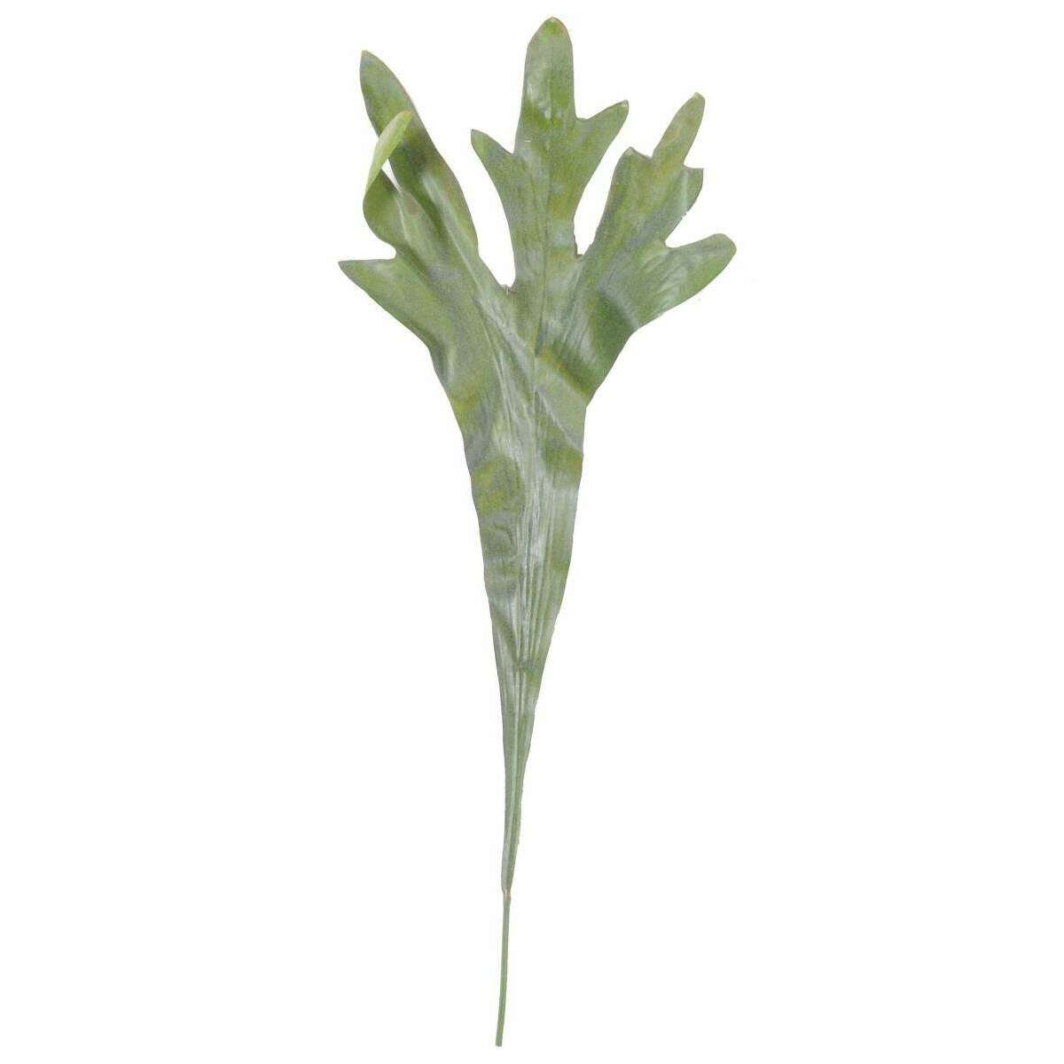 Feuille artificielle Platycerium - fougère corne d'élan - H.68cm vert - L3