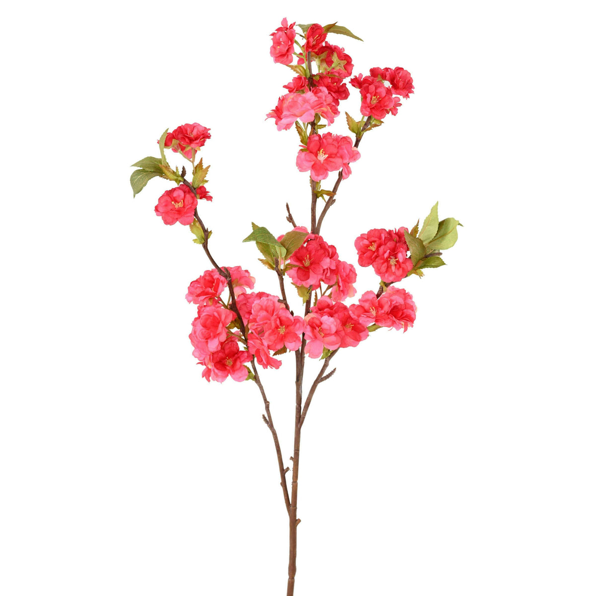 Branche de cerisier artificielle à fleurs fuchsia de 92cm - 57 fleurs-D1