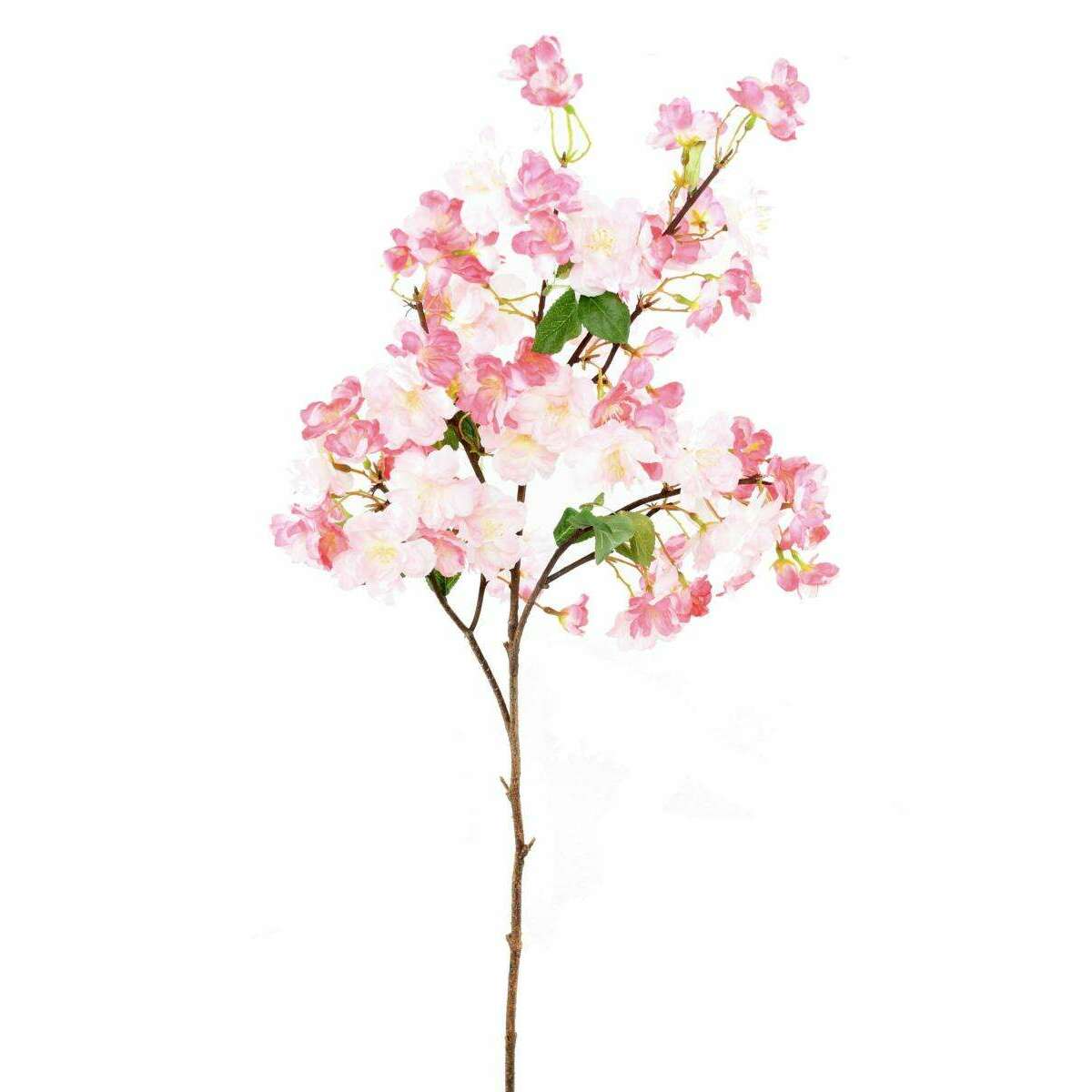 Branche de Cerisier Artificielle à Fleurs Roses de 105 cm - 85 fleurs 16 feuilles-D5