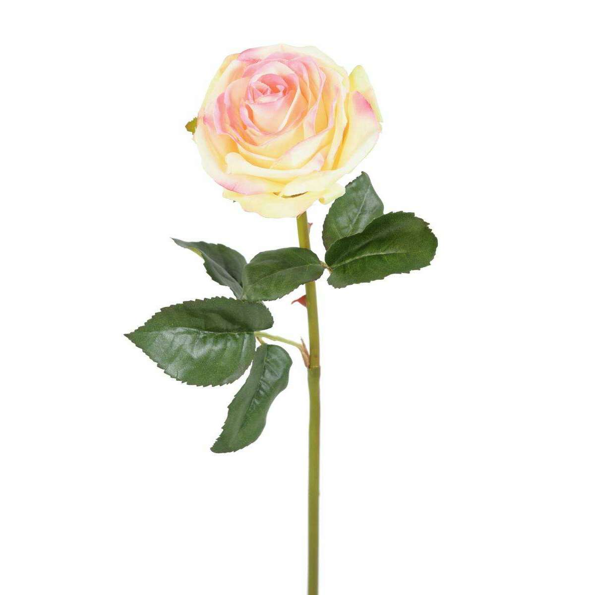 Fleur artificielle coupée rose asperanza - décoration d'intérieur - H.53cm rose clair - L3