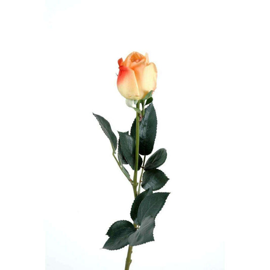 Fleur artificielle coupée rose bouton Lisa - natural touch - H.60cm jaune L3
