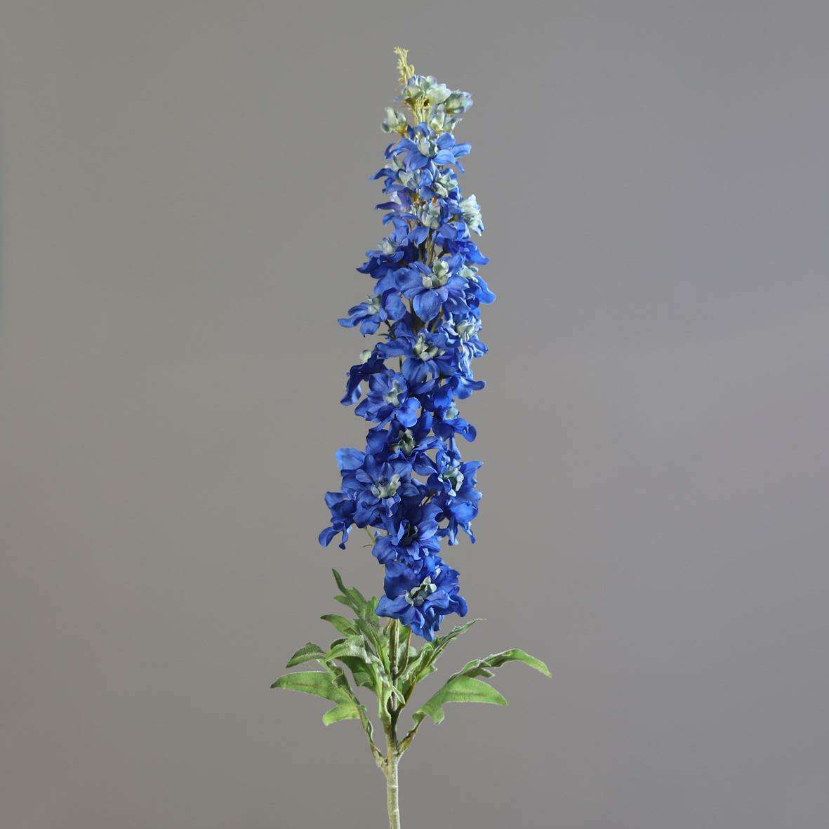 Fleur artificielle Delphinium - création de bouquet - H.107cm bleu - D4