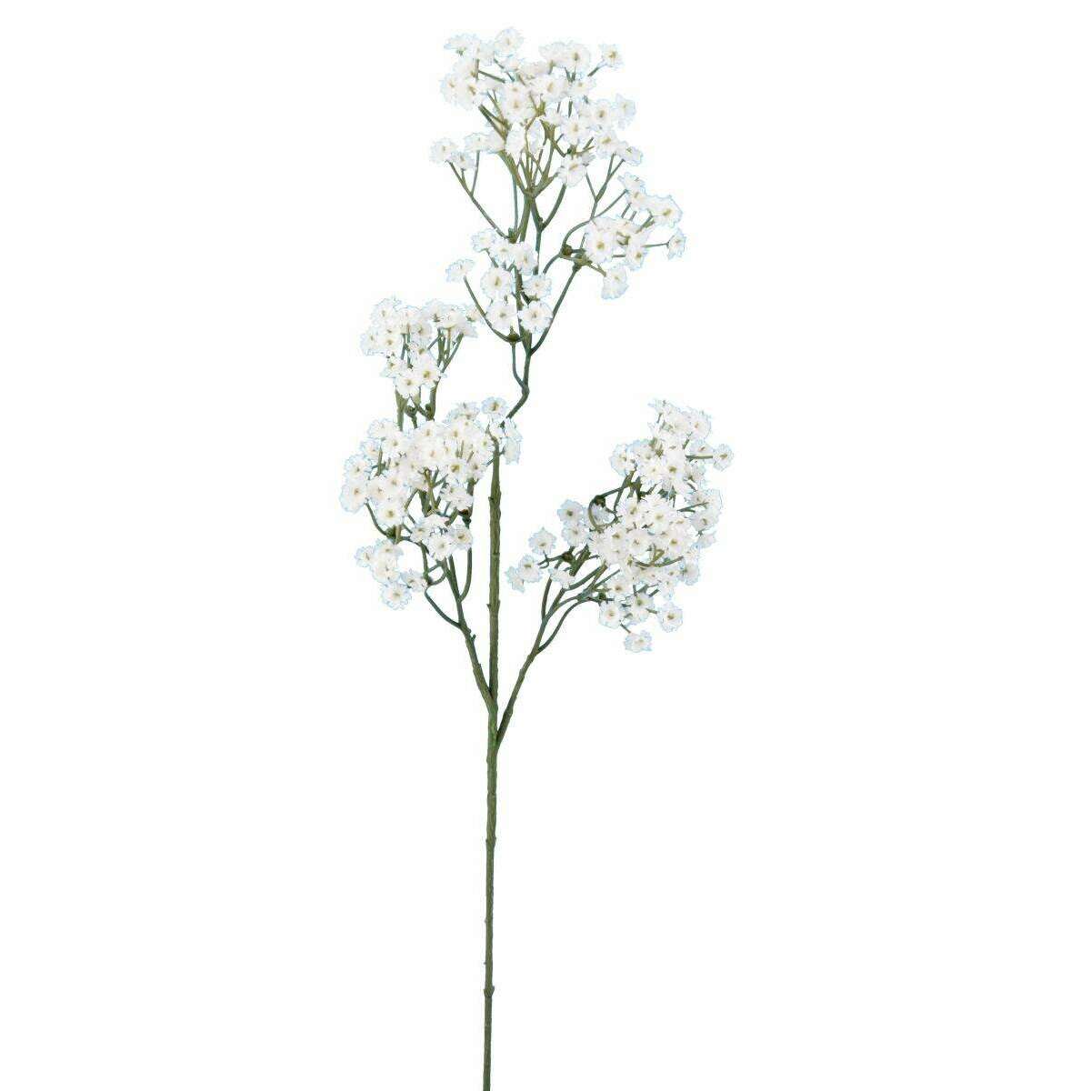 Branche de Gypsophile artificielle à fleurs blanches de 60 cm - G1