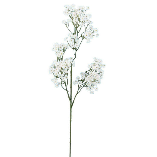 Branche de Gypsophile artificielle à fleurs blanches de 60 cm - G1