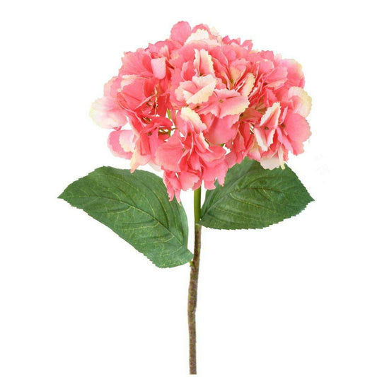 Fleur artificielle Hortensia - création bouquet - H.80cm rose H4