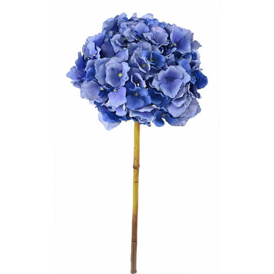 Fleur artificielle Hortensia - création bouquet composition - H.45cm bleu H4