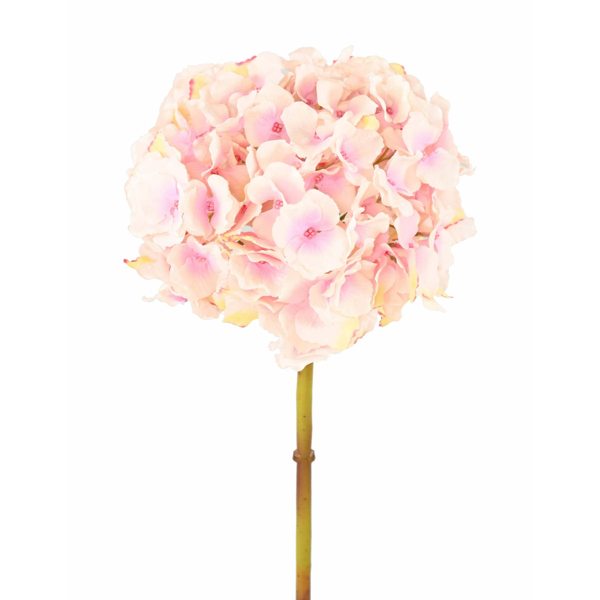 Fleur artificielle Hortensia - création bouquet composition - H.45cm rose clair