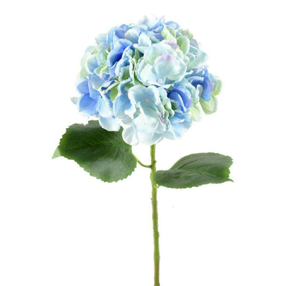 Fleur artificielle Hortensia - création bouquet fleur coupée - H.55cm bleu - H3