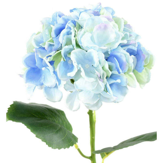 Fleur artificielle Hortensia - création bouquet fleur coupée - H.55cm bleu - H3