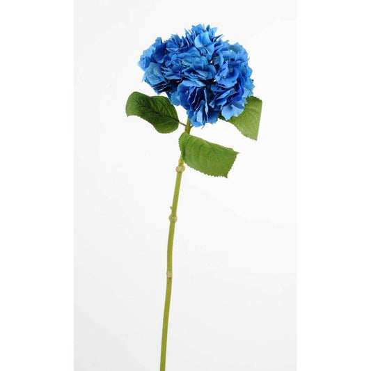 Fleur artificielle Hortensia - création bouquet fleur coupée - H.72cm bleu H3