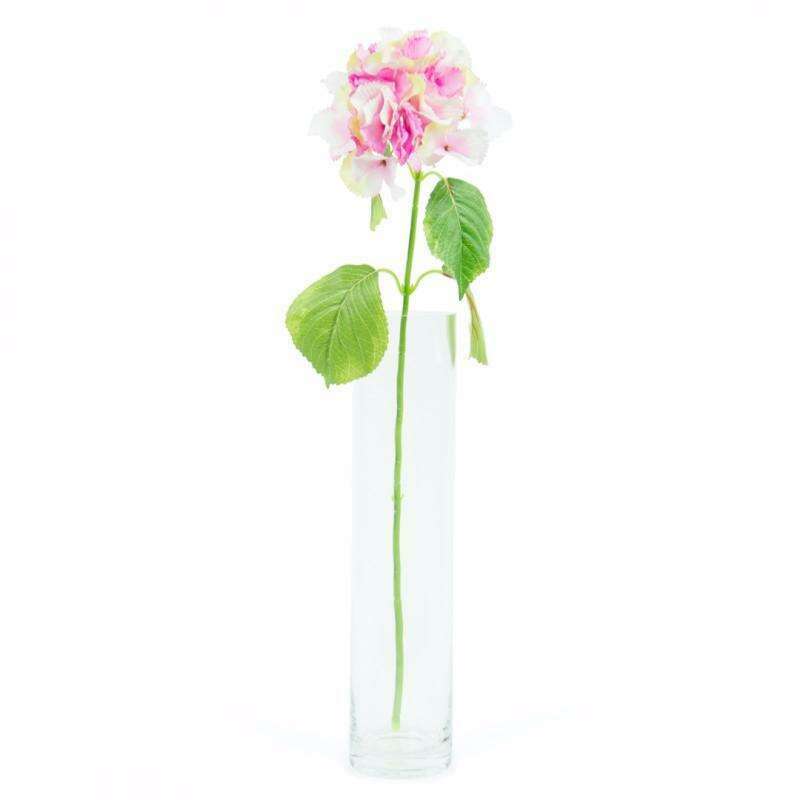 Fleur artificielle Hortensia géant - composition bouquet - H. 73cm rose S1