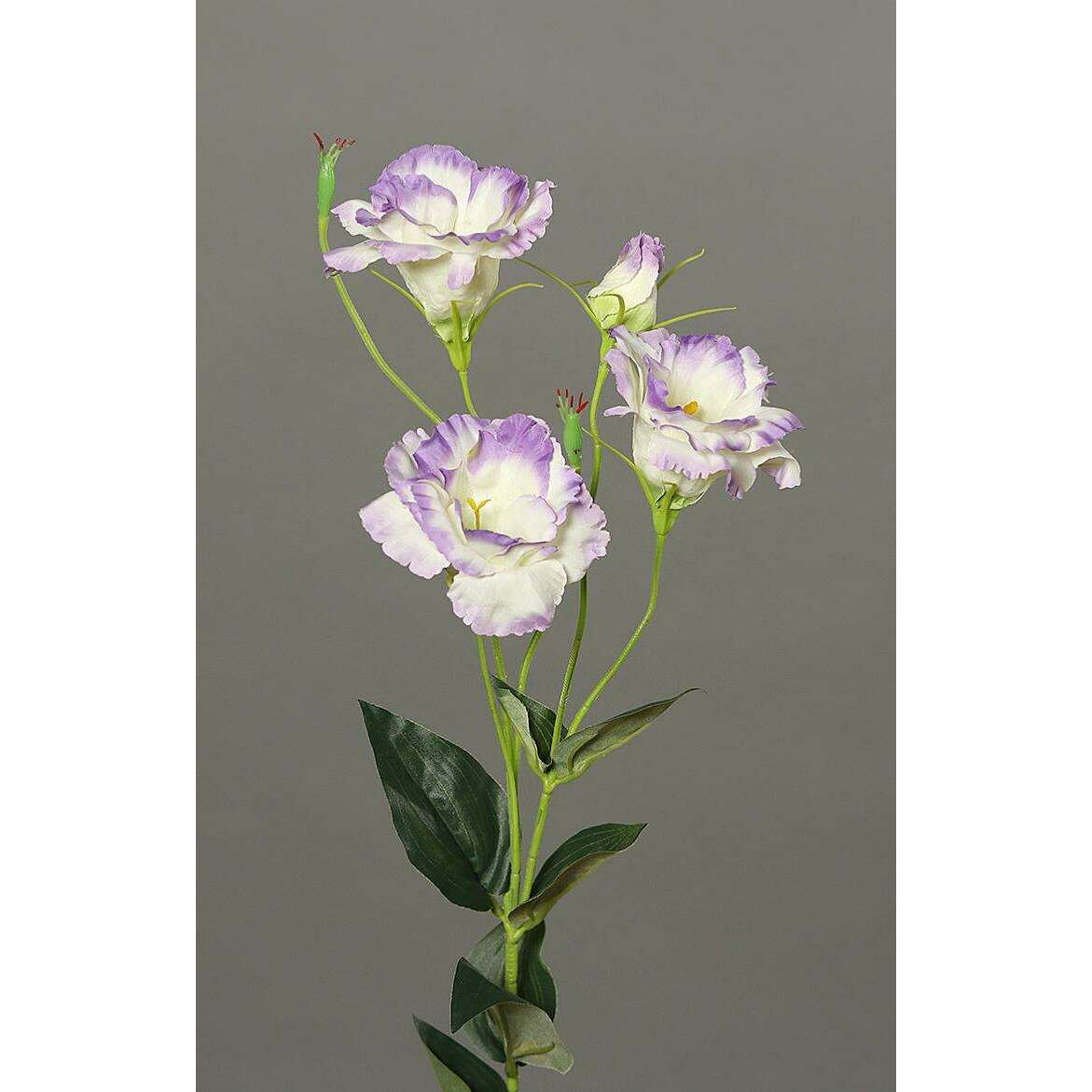 Fleur artificielle Lisianthus - création de bouquet - H.83cm lavande - P3