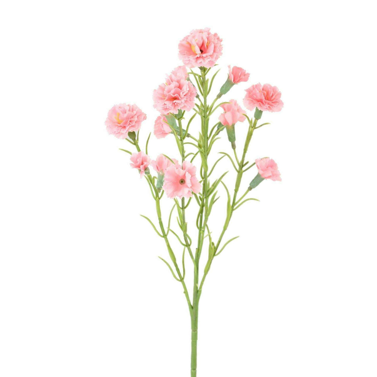 Fleur artificielle Oeillet 15 fleurs - composition florale - H.64cm rose - K2