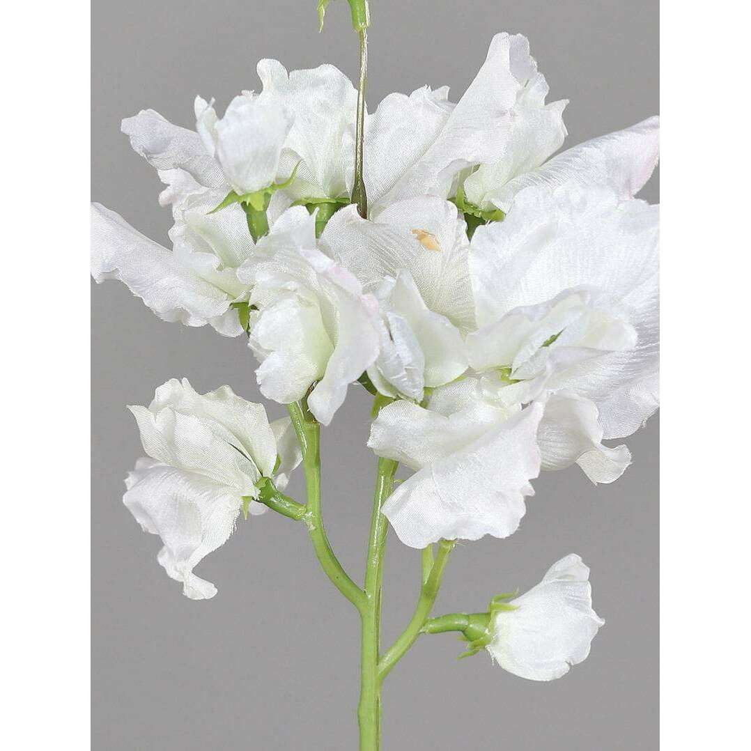 Fleur artificielle Pois de senteur - composition florale - H.46cm crème - P3