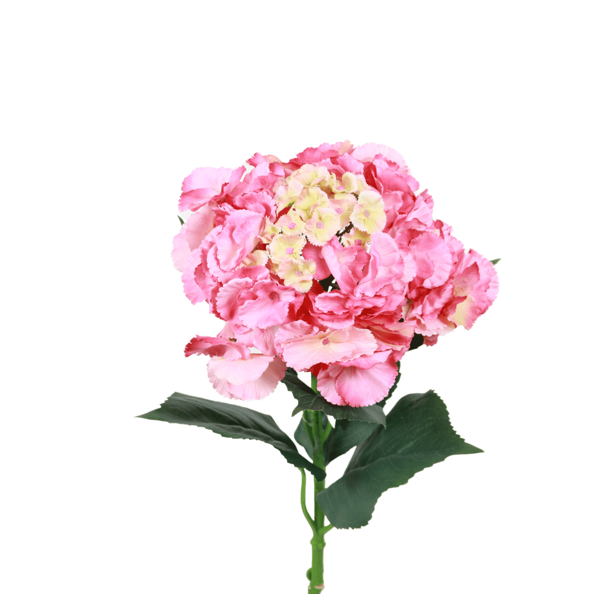 Fleur artificielle tige d'Hortensia - création bouquet - H.68cm rose R2