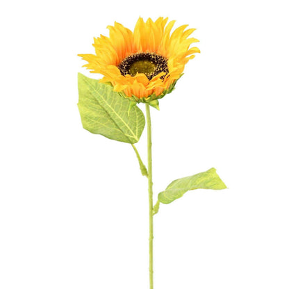 Fleur artificielle Tournesol - décoration d'intérieur - H.66cm jaune - N2