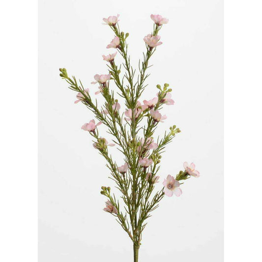 Fleur artificielle Wax - composition bouquet - H.58cm rose-S3