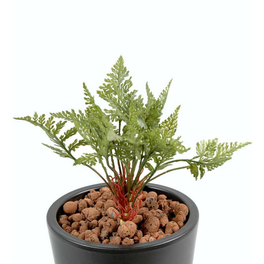 Fougère mini artificielle en piquet - plante intérieur extérieur - H.12cm vert - F1
