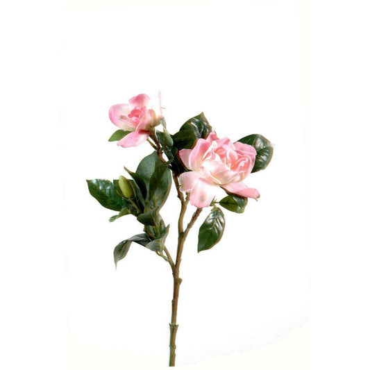 Gardenia artificielle fleur coupée - création florale intérieur - H.65cm rose