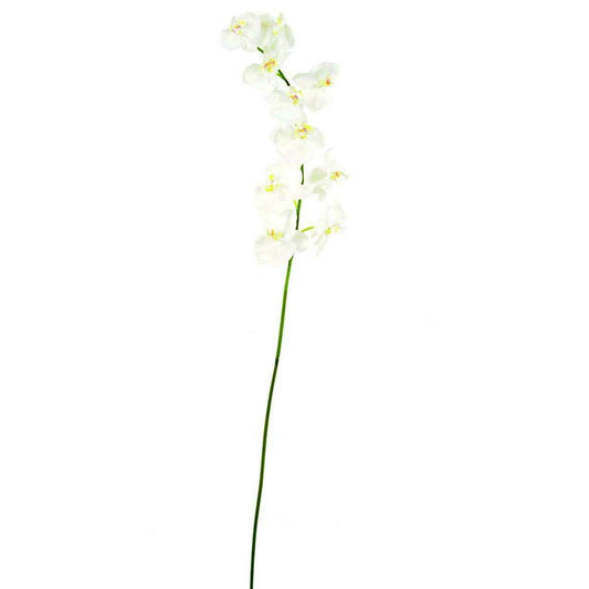 Orchidée artificielle Phalaenopsis 10 fleurs - création bouquet - H.160 cm blanc K1