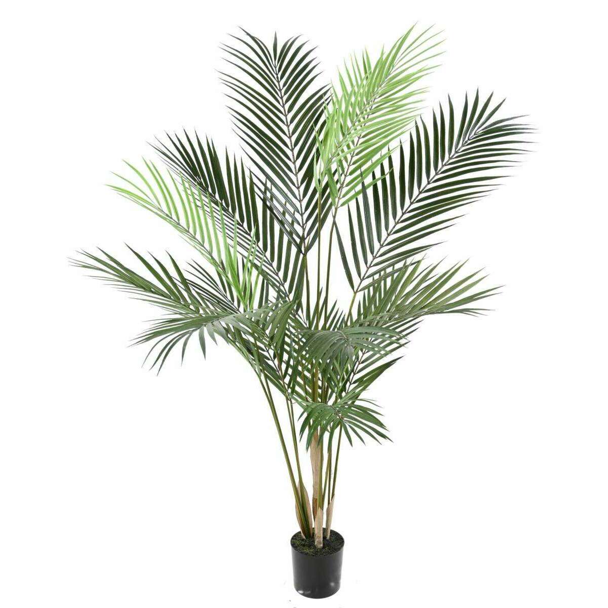 Palmier artificiel Areca Plast - plante intérieur extérieur - H.100cm vert-