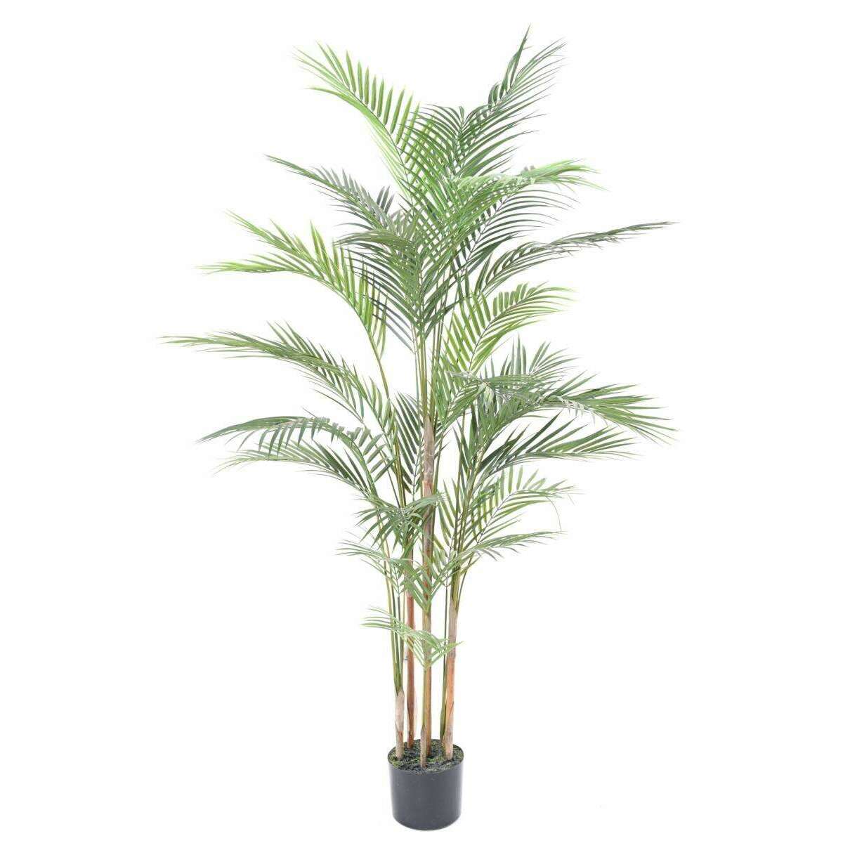 Palmier artificiel Areca Plast - plante intérieur extérieur - H.150cm vert A