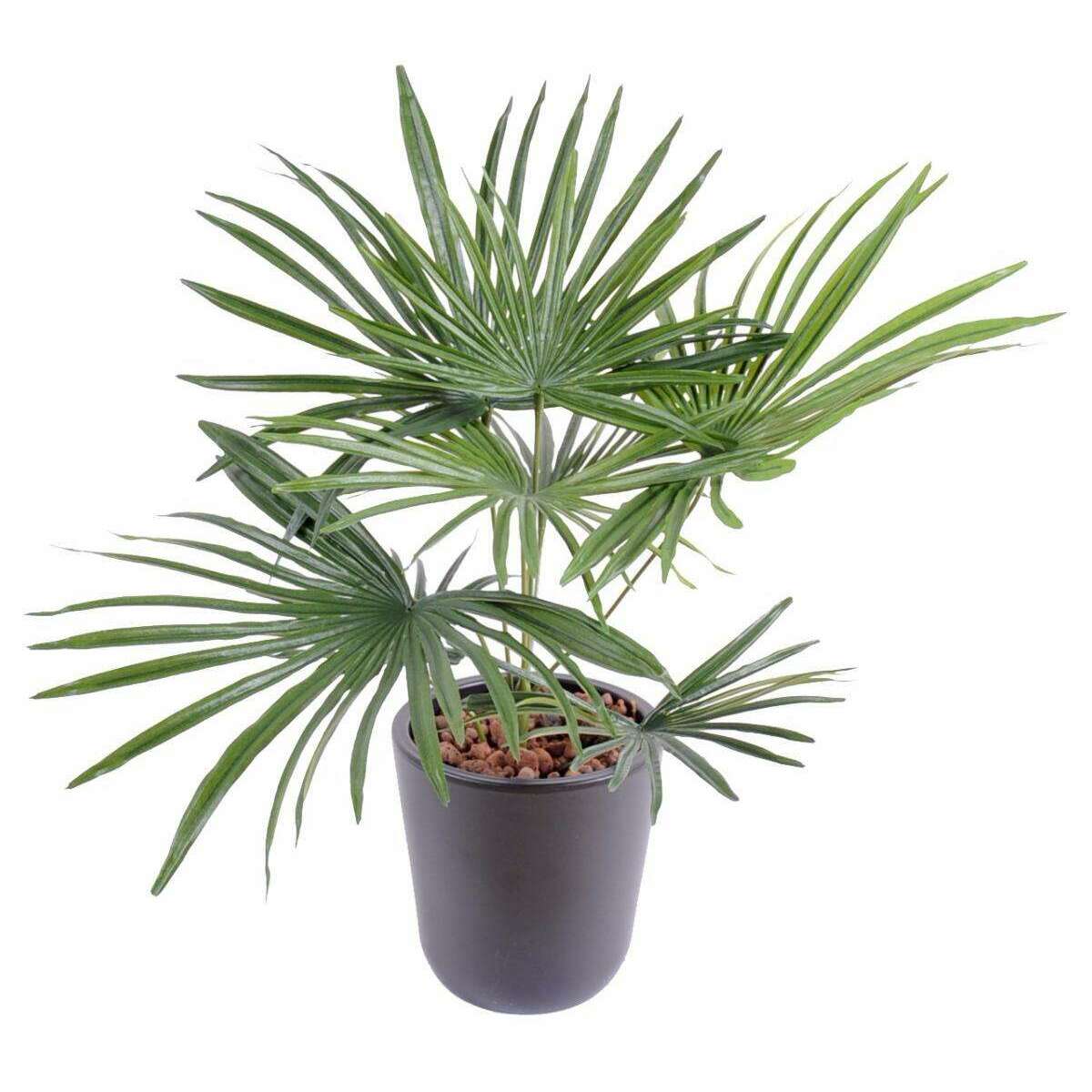 Palmier artificiel baby en piquet - fausse plante d'intérieur - H.53cm L3