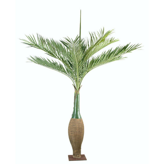 Palmier artificiel forme bouteille - ambiance tropicale - H.260cm vert - P
