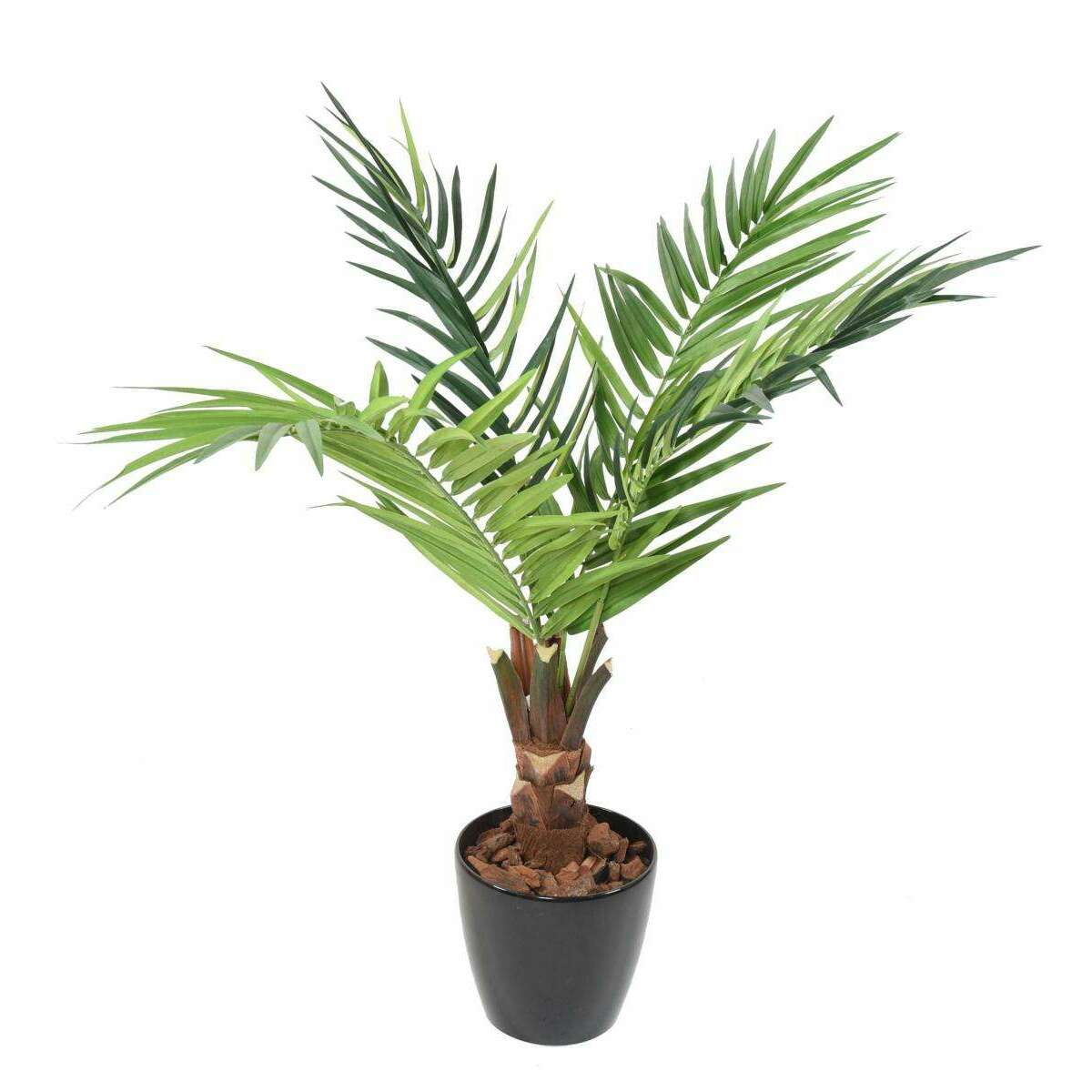 Palmier artificiel kentia tronc - décoration d'intérieur - H.120cm vert
