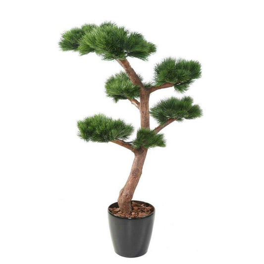 Pin Bonsaï artificiel UV résistant - plante synthétique intérieur extérieur - H.150cm - P