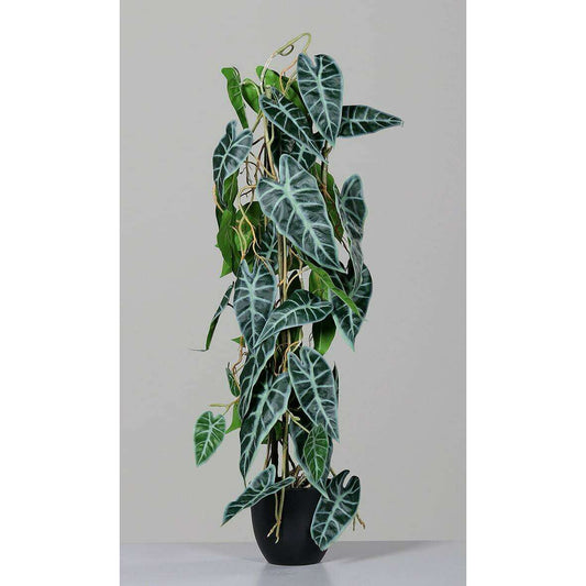 Plante artificielle Alocasia en pot - plante verte d'intérieur - H.80cm - P3