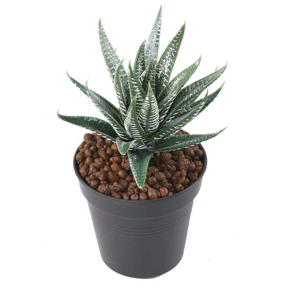 Plante artificielle Aloe en piquet - cactus artificiel intérieur - H.15cm vert A2