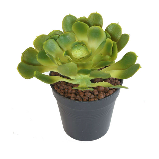Plante artificielle Aloe Soft en piquet - cactus artificiel extérieur - H.18 cm vert A2