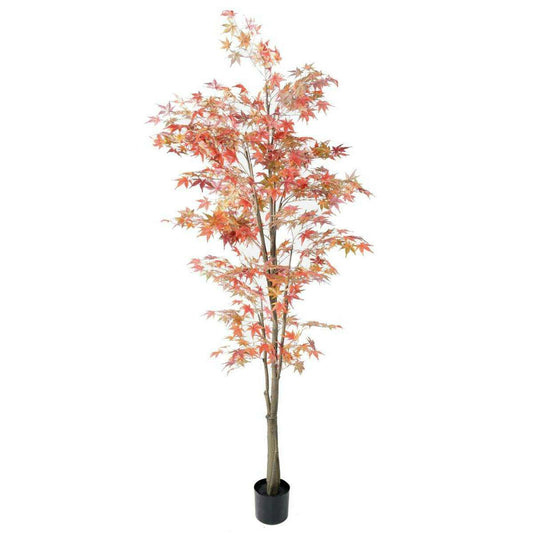 Plante artificielle Aralia automne - arbre synthétique pour intérieur - H.220cm A