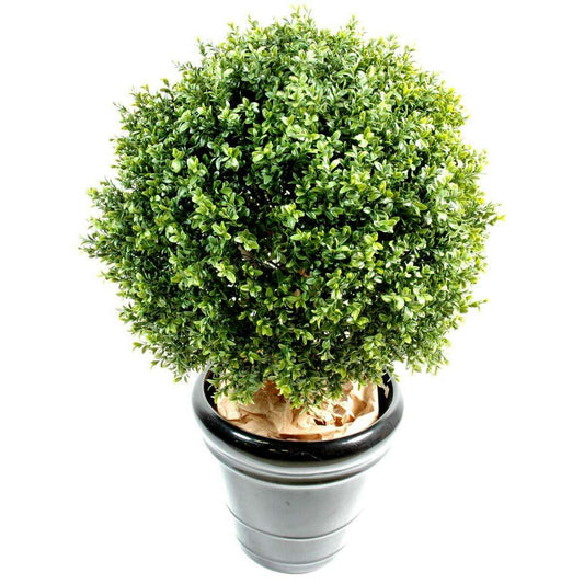 Plante artificielle Buis Boule - intérieur extérieur - Ø.22cm vert ETG MEZZA