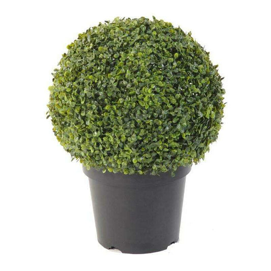 Plante artificielle Buis Boule en pot - intérieur extérieur - Ø.38cm vert